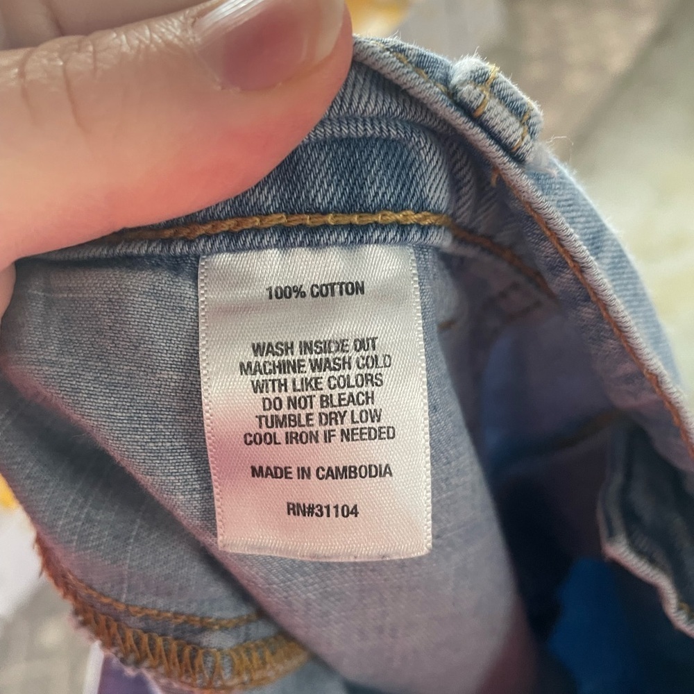 Wonderly Light Blue Wide-Leg 100% Cotton Jeans Size 10 Regular - Picture 7 of 7